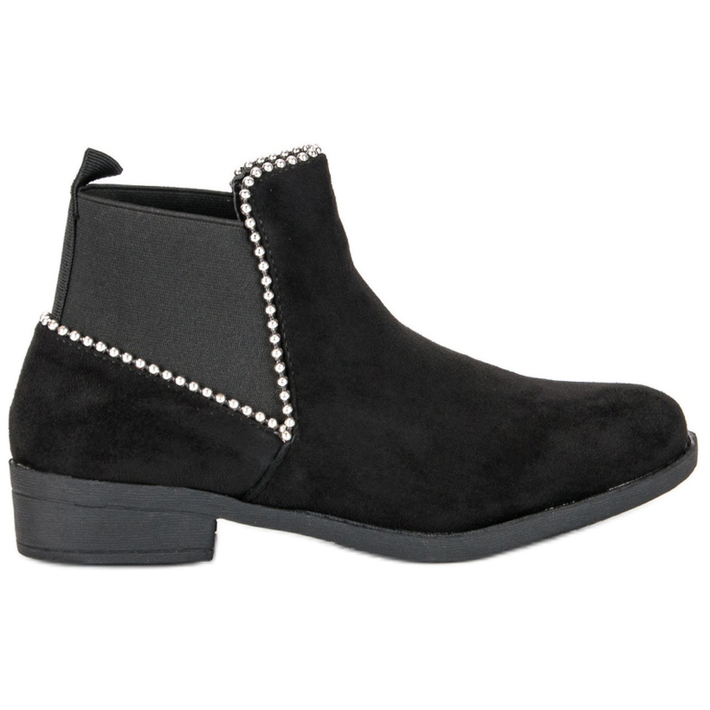 Chelsea-Stiefel aus Wildleder schwarz