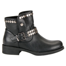 L. Lux. Shoes Rock schwarze Stiefel