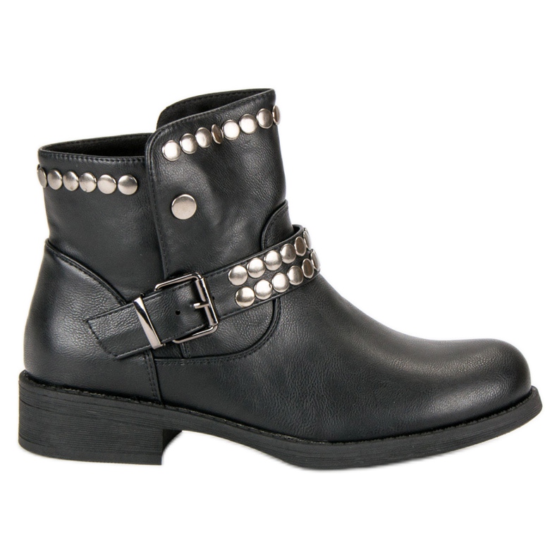 L. Lux. Shoes Rock schwarze Stiefel