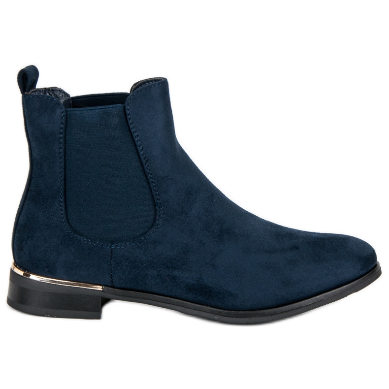 SDS Chelsea-Boots aus Wildleder in Marineblau