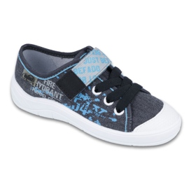 Befado Kinderschuhe 251Y100 blau grau