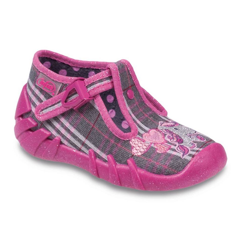 Befado Kinderschuhe 110P210 grau rosa