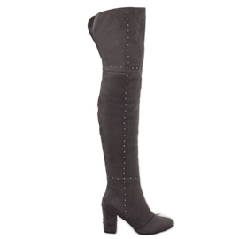 Graue High Heels 539-1 Grau