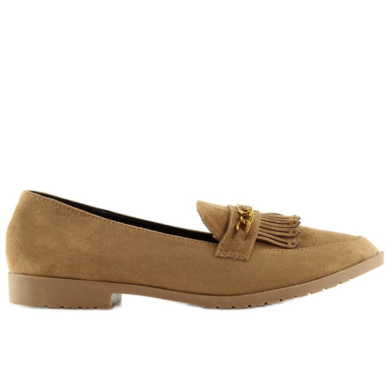 Braune Loafer für Damen HW308 Camel