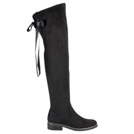 Seastar Elegante Wildlederstiefel schwarz