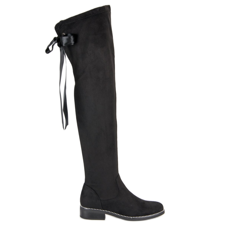 Seastar Elegante Wildlederstiefel schwarz