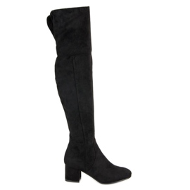 Seastar Overknee-Stiefel aus Wildleder schwarz