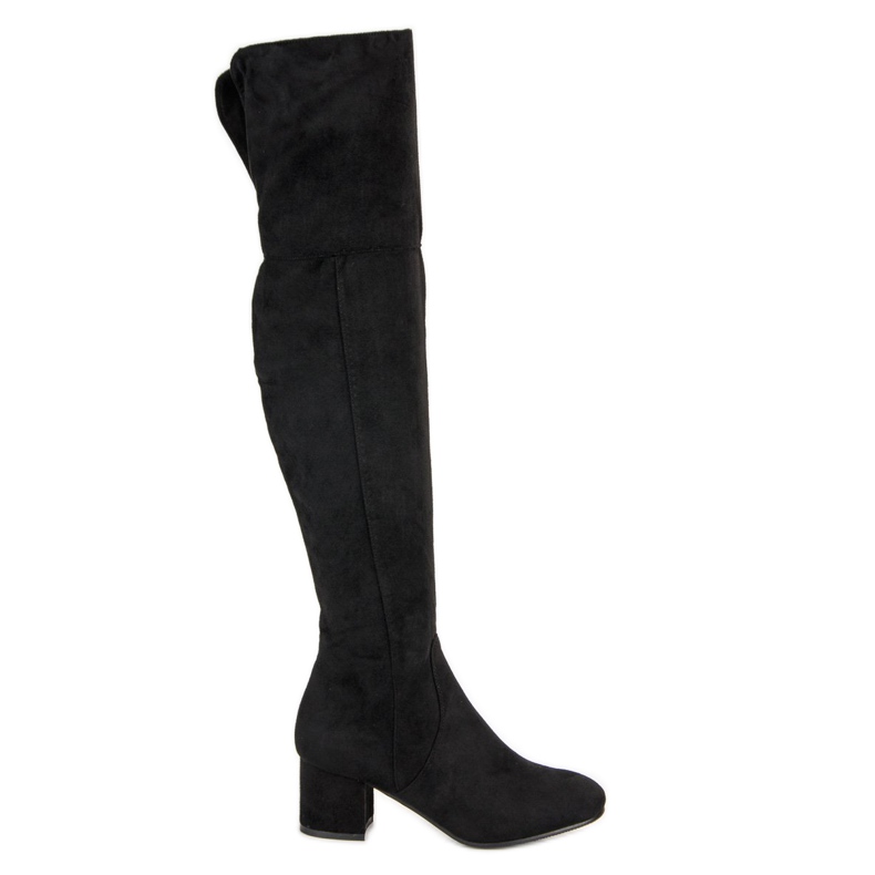 Seastar Overknee-Stiefel aus Wildleder schwarz