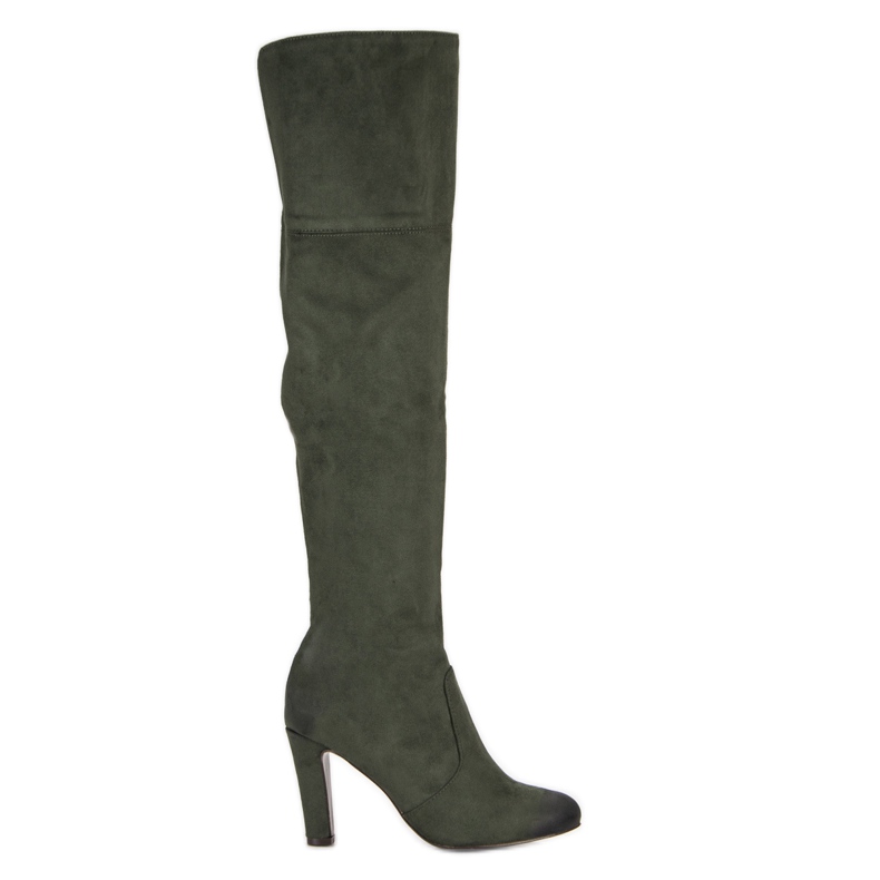 VINCEZA Stiefel mit hohem Absatz grün