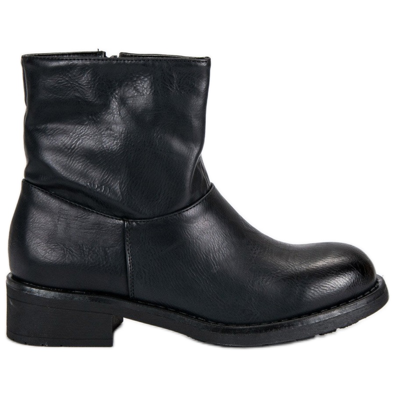 SDS Modische Damenstiefel schwarz
