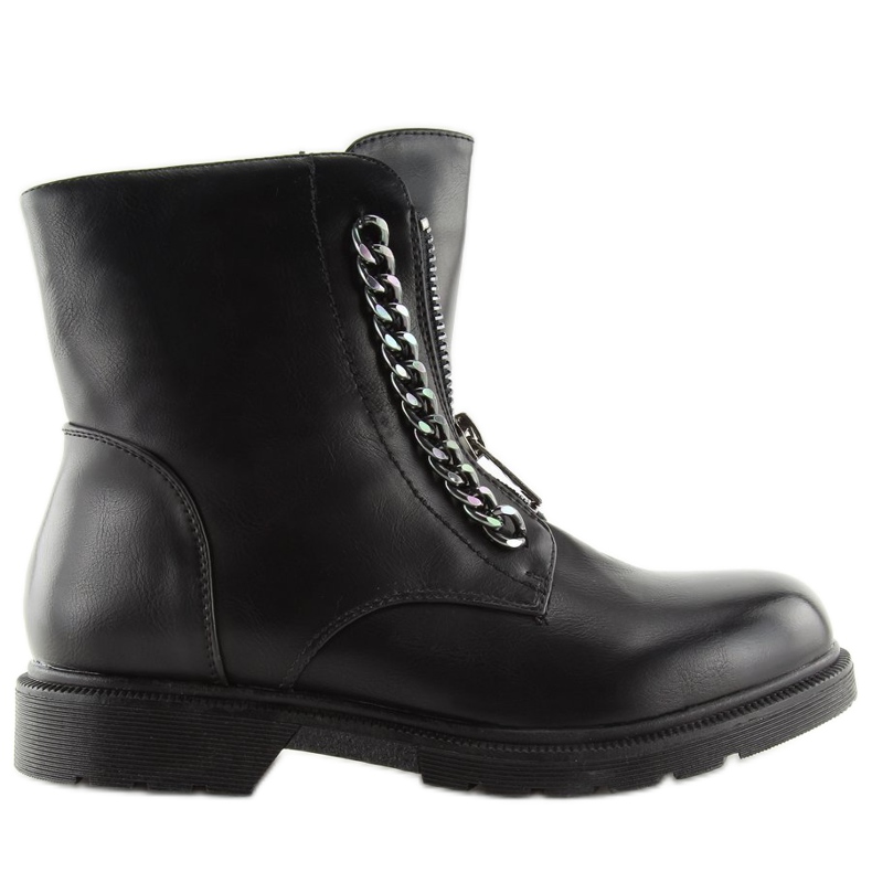 Schwarze Stiefel für Damen RB13 Schwarz