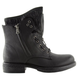 Schwarze Militär-Damenstiefel CLS-31 Schwarz
