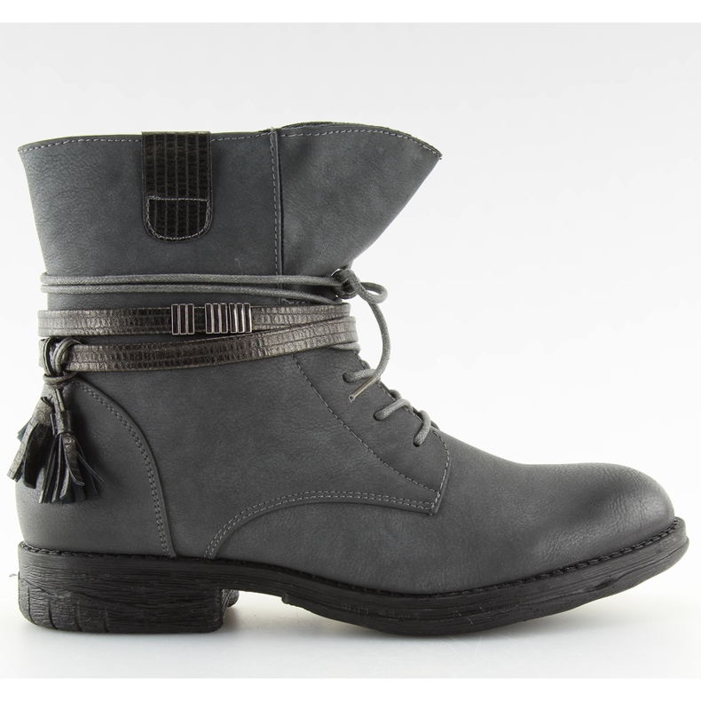 Grau Damen Stiefel grau BH52-KB grau