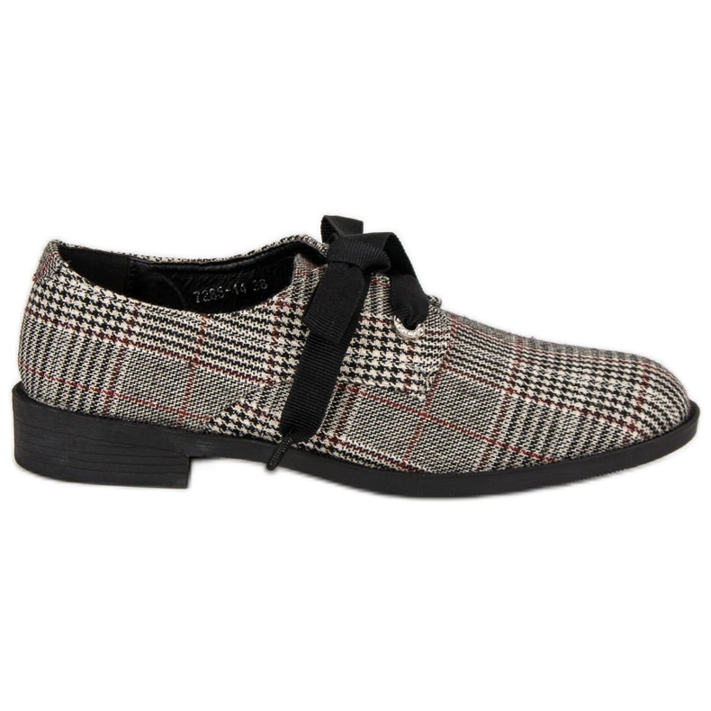 Gebundene karierte Schuhe VICES grau