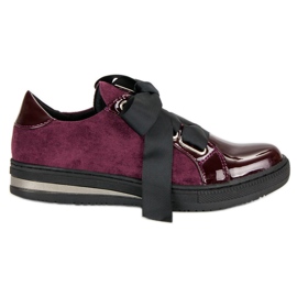 Filippo Elegante Sneaker violett rot