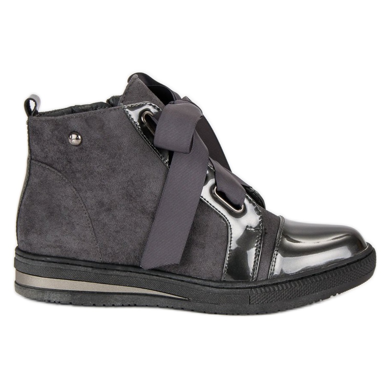 Filippo Stylische Sneaker über dem Knöchel grau