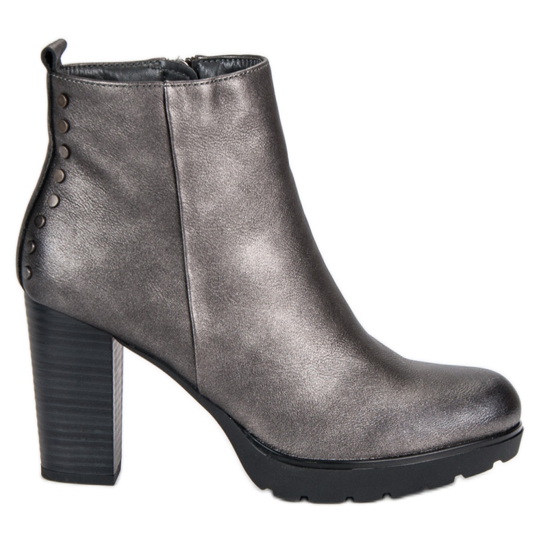 Filippo Graphitstiefel am Pfosten grau