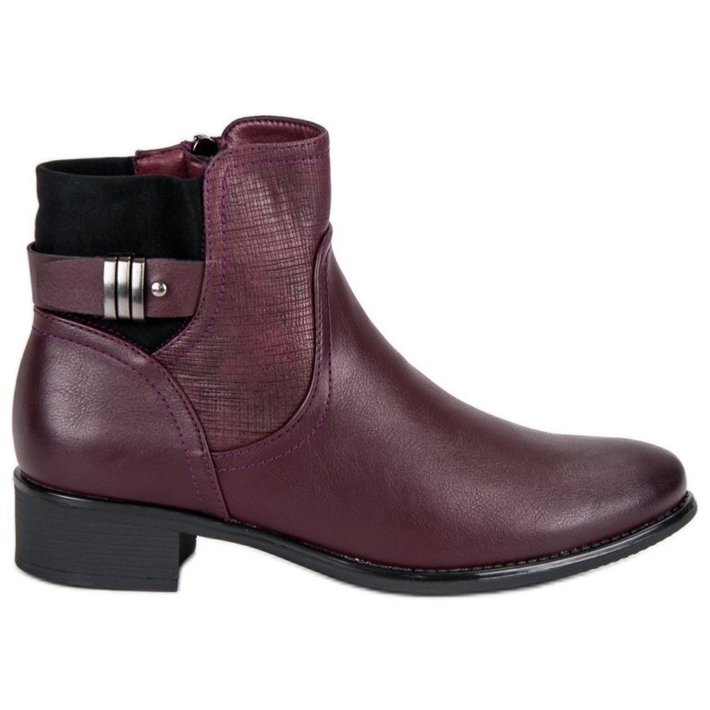 Filippo Bequeme Booties Jodhpur-Stiefel rot