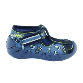 Befado Kinderschuhe Hausschuhe 190p083 blau