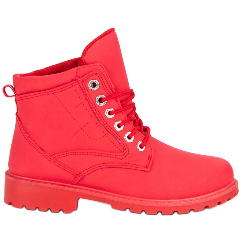 Rote Mckey-Stiefel