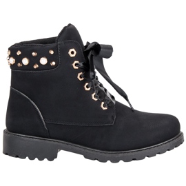 McKey Schwarze Casual Trapper