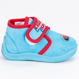 Auto Hausschuhe blau