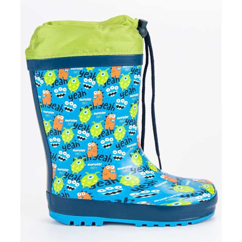 Kinder Gummistiefel blau grün
