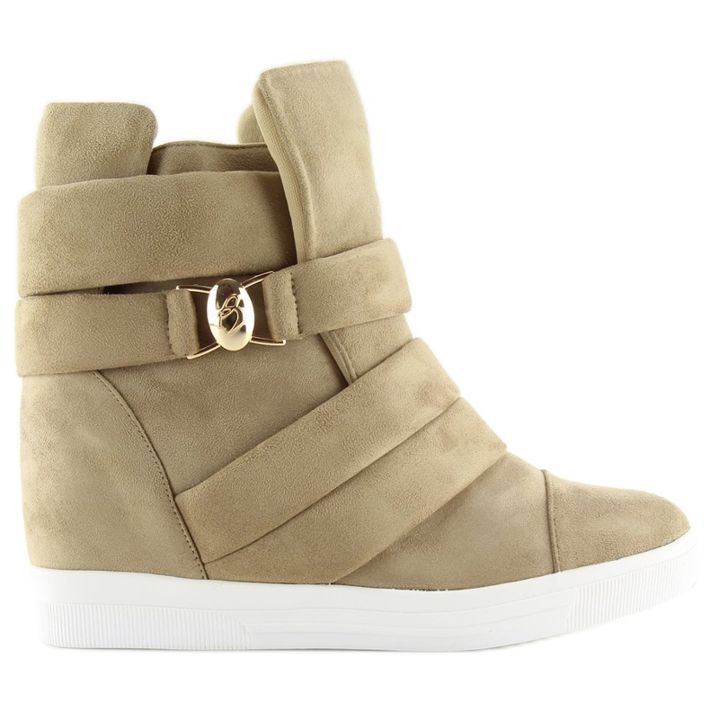 Beige Sneakers für Damen H6507 Camel