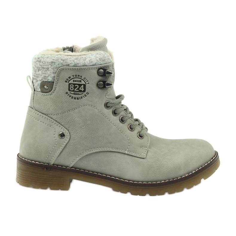 Grau gebundene Stiefel DK2025