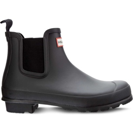 Hunter Damen Original Chelsea Black schwarz