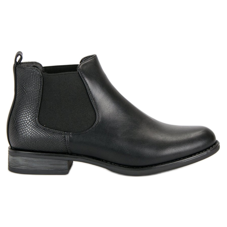 Low Booties Jodhpur-Stiefel schwarz