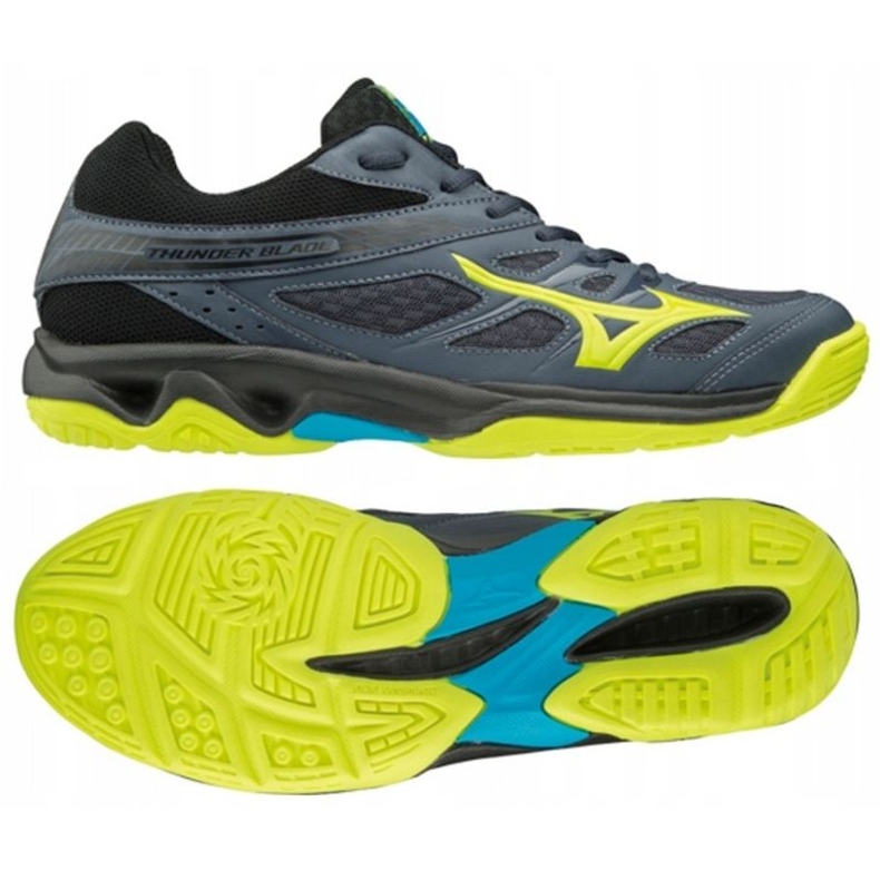Mizuno Thunder Blade M V1GA177047 Volleyballschuhe schwarz blau