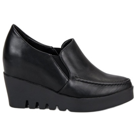 J. Star Elegante Slip-On Schuhe schwarz