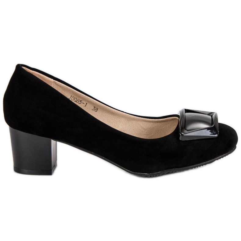 J. Star Wildleder Pumps schwarz