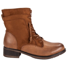 Stiefel mit Reißverschluss braun