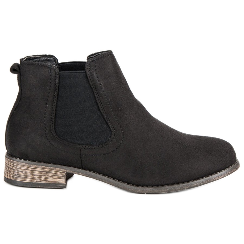 Queentina Lässige Chelsea-Boots schwarz
