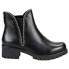 Sixth Sense Schwarze Stiefeletten Jodhpur-Stiefel