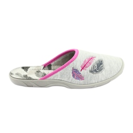 Befado farbige Damenschuhe 235D164 grau rosa