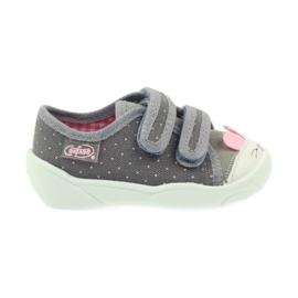 Befado Kinderschuhe 907P101 grau rosa