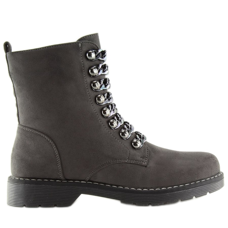 Graue Stiefel Arbeit 061-27-1 Grau