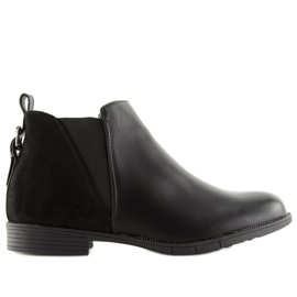 Schwarze Chelsea Boots für Damen schwarz 3086 Black