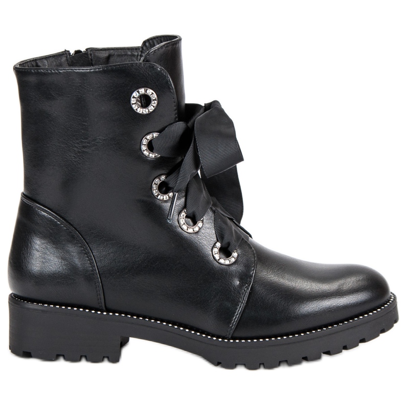Queentina Arbeitsstiefel schwarz