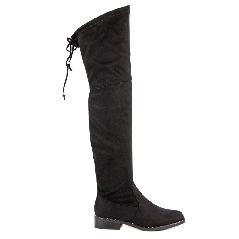 Seastar Flache Stiefel aus Wildleder schwarz