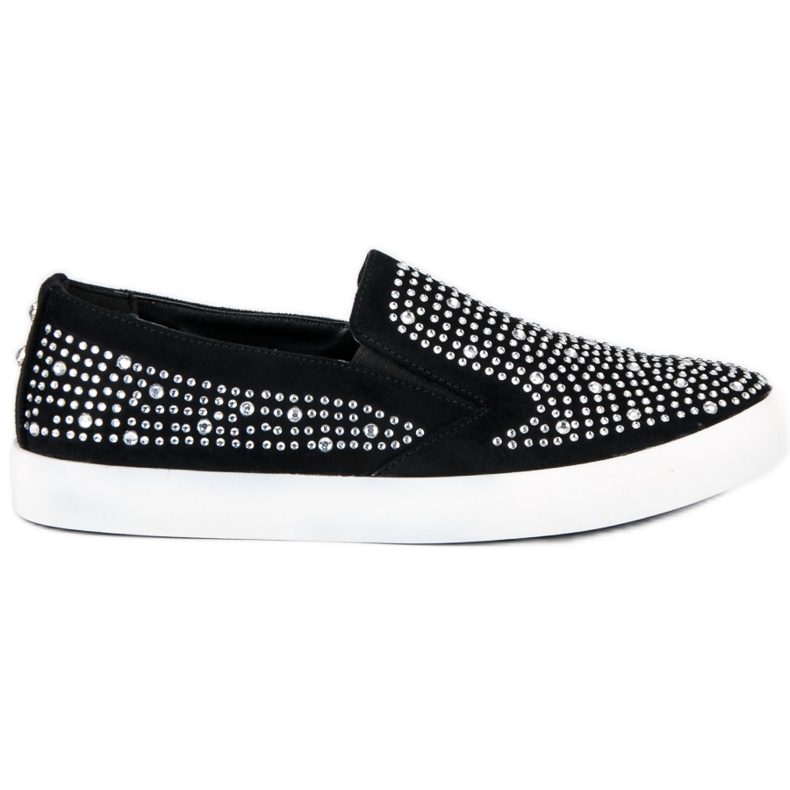 J. Star Schwarze Turnschuhe Slipper