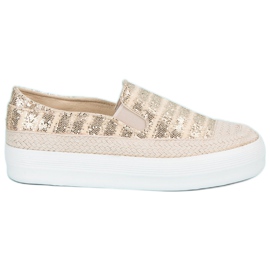 J. Star Goldene Espadrilles-Sneakers