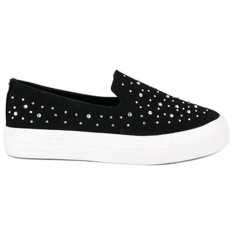 J. Star Schwarze Slip-On-Sneakers