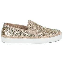 J. Star Modische Damen Sneaker gelb