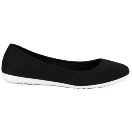 J. Star Schwarze Ballerinas