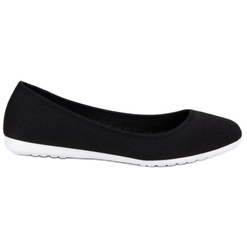 J. Star Schwarze Ballerinas