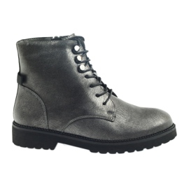 Antike silberne Stiefel Sergio Leone 723 grau